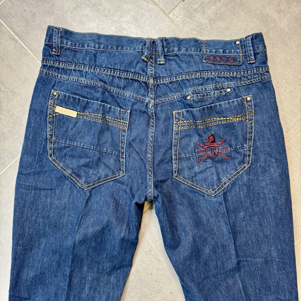 Coogi Baggy Jeans 42x35 Dark Wash Streetwear Hip Hop Denim